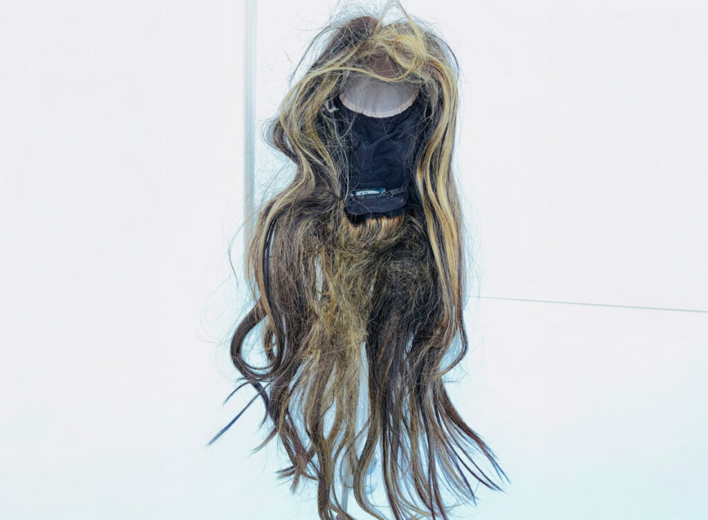 Overworn human hair wig